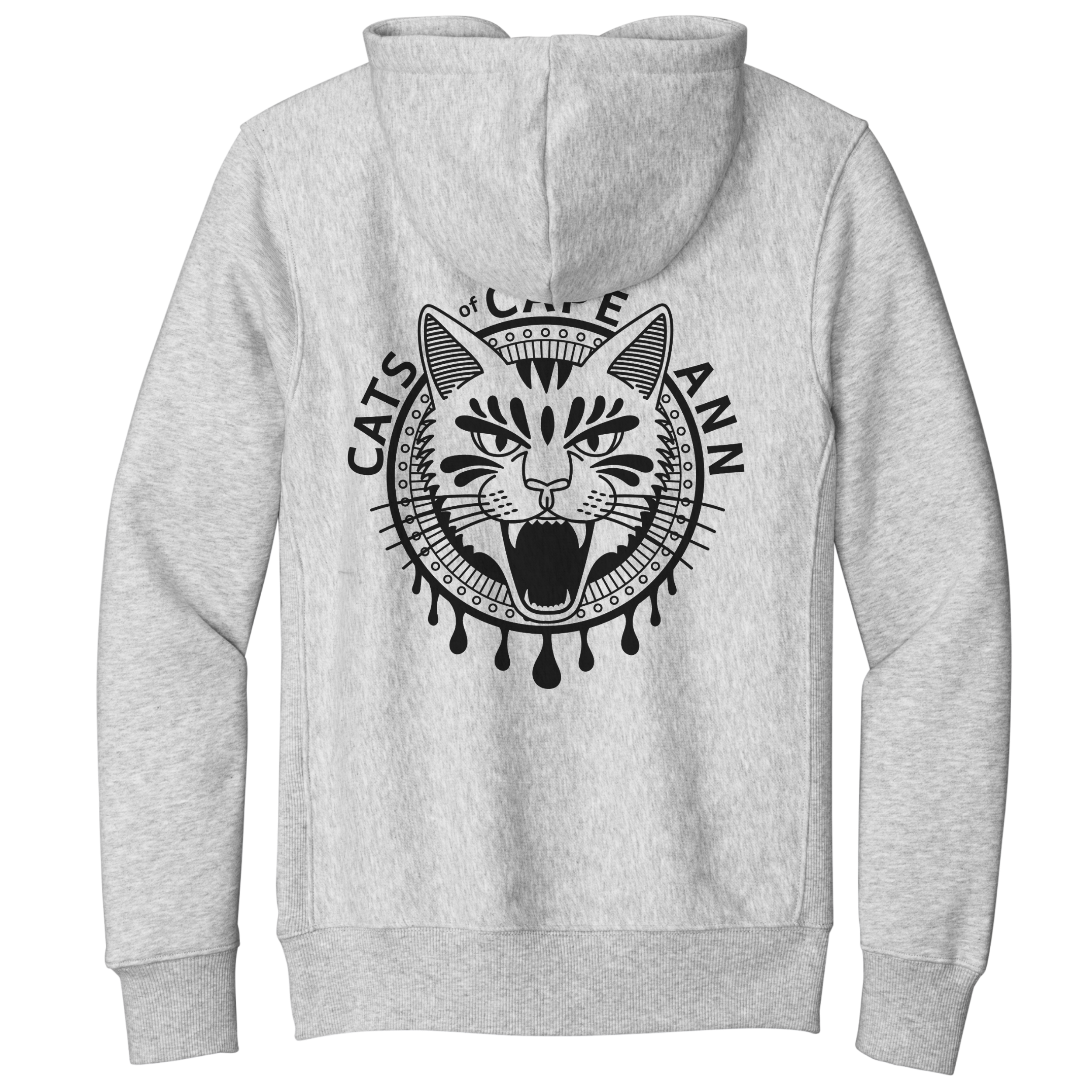 Tabby Flow Hoodie – Premium Black Cat Hoodie | COCA Apparel
